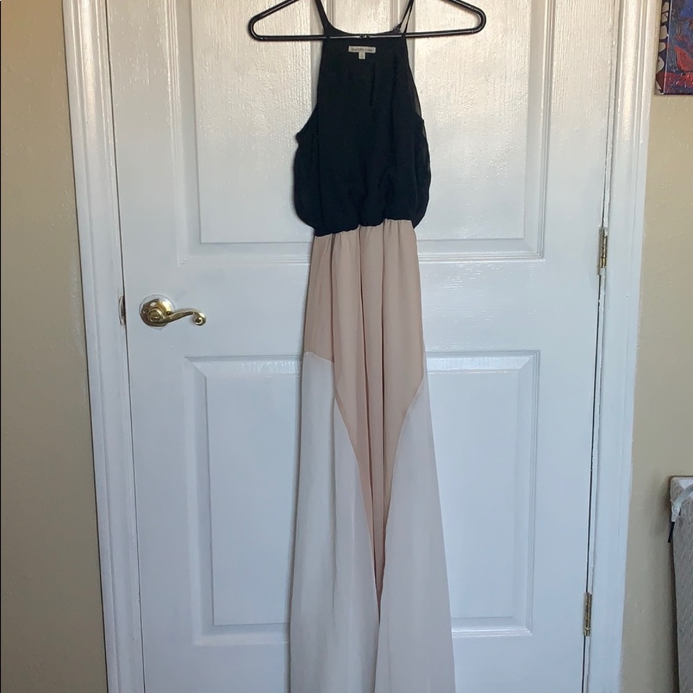 Charlotte ruse black white cream flow dress